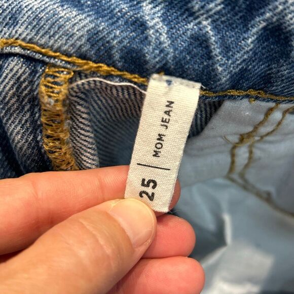 PACSUN Womens Denim Jeans Sz 25 Mom Jean High Rise - Picture 8 of 11